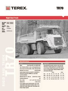 terex tr70 specs